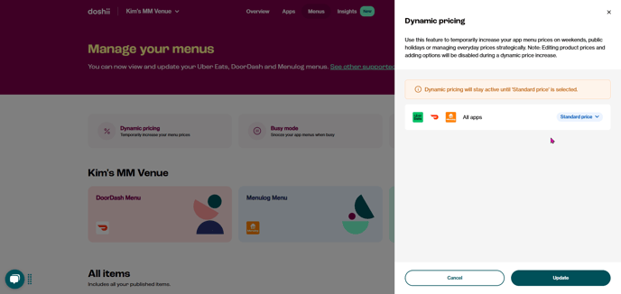 Revert Dynamic Pricing